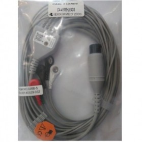 Cable Completo ECG, 6 Pin, 5 leads, Varias