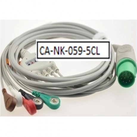 Cable Completo ECG, 11 Pin, 5 leads, Nihon Kohden