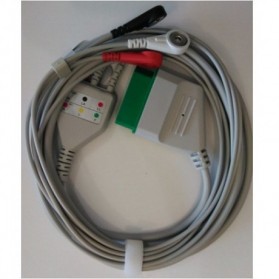 Cable Completo ECG, 12 Pin, 3 leads, Nihon Kohden